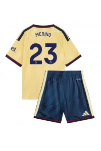 Arsenal Mikel Merino #23 Jalkapallovaatteet Lasten Kolmas peliasu 2026-27 Lyhythihainen (+ Lyhyet housut)